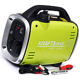 Переносний інверторний генератор Kraft&Dele 1300 Вт KD683, фото 5