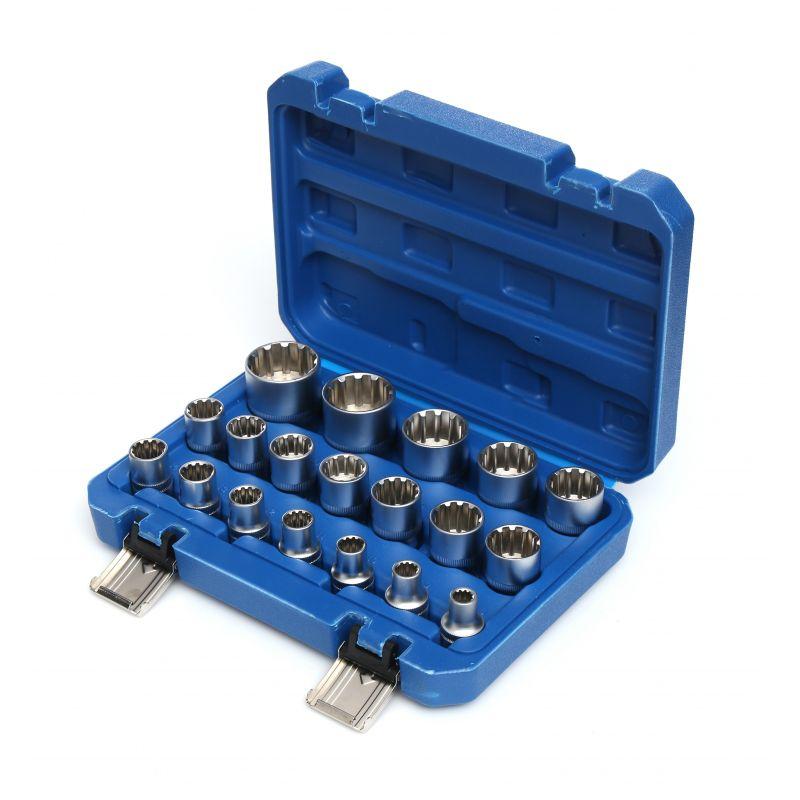 Набір торцевих головок Kraft&Dele TORX, 19 штук KD10347