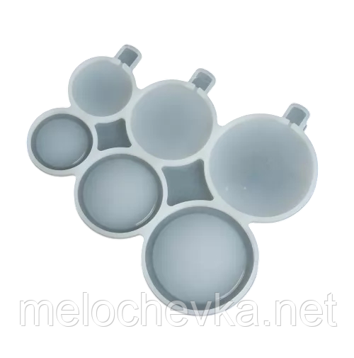 Форма силіконова льодяники круг 6 штучок