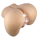 Реалістичний мастурбатор з подвійним отвором вагіна та анус та віброяйцем Crazy Bull Mila, фото 3