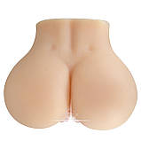 Реалістичний мастурбатор з подвійним отвором вагіна та анус та віброяйцем Crazy Bull Mila, фото 5