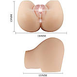 Реалістичний мастурбатор з подвійним отвором вагіна та анус та віброяйцем Crazy Bull Mila, фото 8