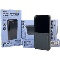 Повербанк для смартфона 20000 мАч Remax RPP-623 портативное зарядное устройство Powerbank Delivery черный