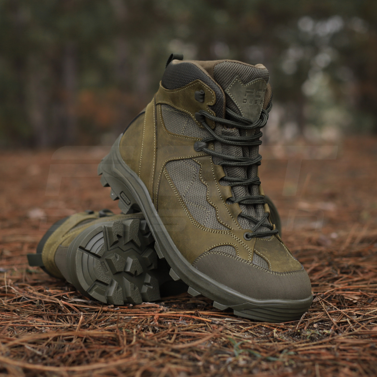 Черевики тактичні демісезонні FCT Штумер мембрана GoreTex Хакі, фото 1