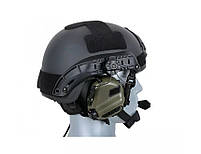 Тактичні навушники EARMOR M32Н Olive з кріпленням для шоломів FAST, фото 6