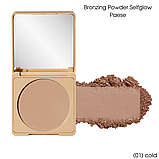 Компактний Бронзатор пудровий Pressed Bronzing Powder Selfglow Paese 10g (01) cold, фото 2