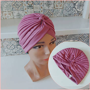 Чалма, хіджаб, шапка для алопеції(онко) DOLLI - св.фуксія