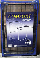 Сушарка підлогова для одягу Comfort 17F "Delux" 17м чорно-синя .Хит!
