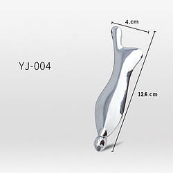 Масажер для обличчя зі сплаву у формі рибки з роликом 12.6*4см