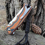 Складний фліппер інерційний Jinjunlang , склобій, темляк G10, фото 6