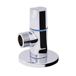 Кран кутовий Thermo Alliance Standart (ручка кругла) з керам.буксою 1/2"З х 1/2"З SF342W1515