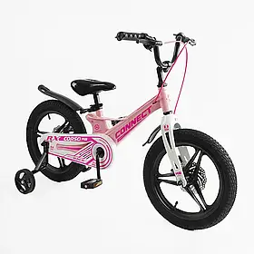 Велосипед 16" Corso Connect MG-16034 магнієва рама Рожевий