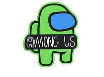 Аплікація пришивна колір зелений "Among Us" 19×23 см