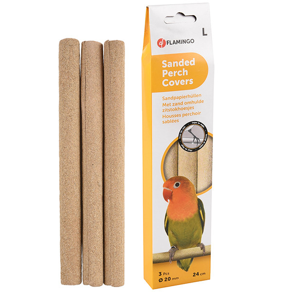 Flamingo Sanded Perch Covers ФЛАМІНГО чохол із піщаним покриттям на жердочку для птахів, фото 1