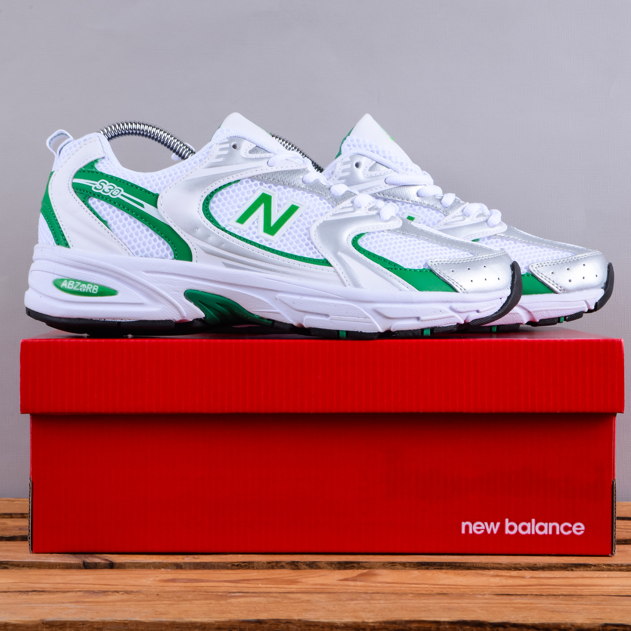 СУПЕР ЦІНА Чоловічі Кросівки New Balance 530 білі з хакі