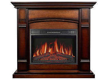 Камінокомплект Електрокамін ArtiFlame Manchester AF23S махагон коричневий антик Електричний 3D Камін