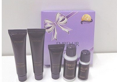 Menard Embellir набір мініатюр massage washing liquid extract night cream, фото 1