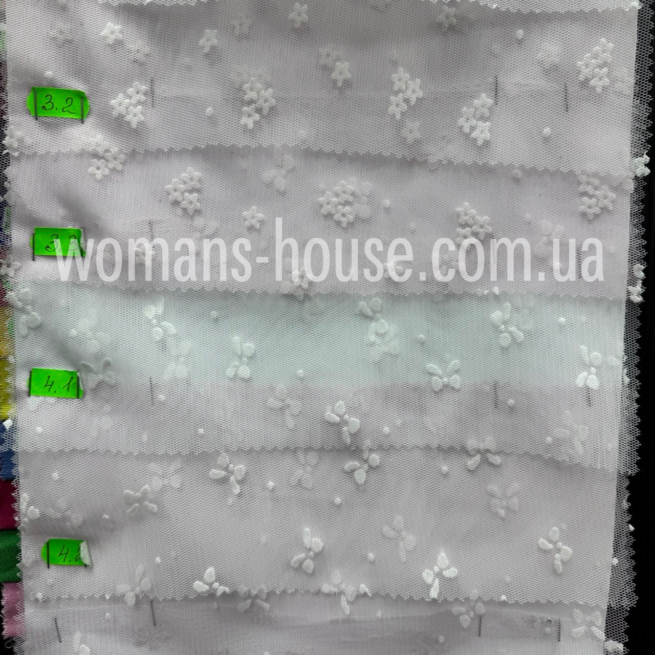 Сітка стрейч в горошек 150 см, фото 1