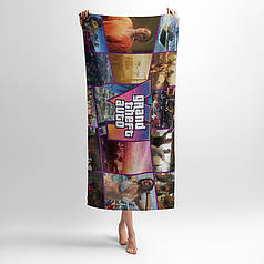 Рушник з принтом «ГТА. Комп’ютерна гра. Grand theft auto. Computer Game»