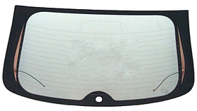 Скло заднє з обігрівом Nissan Micra K12 03-10 Xinyu молд.; 1 отв.; 1180*660