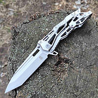Ніж складаний трансформер Cyberpunk Silver Jinjunlang 21см, танто