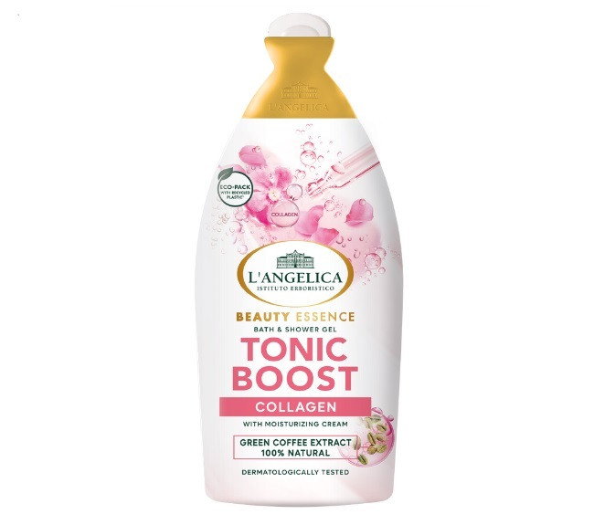 Гель для ванни та душу L`angelica Tonic Boost з колагеном 500 мл, фото 1