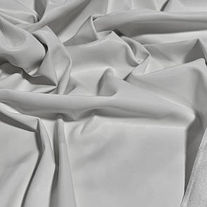 Тканина шкірозамінник на замшевій основі стрейч щільна 145 см Білий