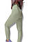 Жіночі лосини еластичні в рубчик з високим широким поясом без утеплення демісезон 99-101см м'ята розмір S, фото 4