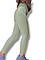 Жіночі лосини еластичні в рубчик з високим широким поясом без утеплення демісезон 99-101см м'ята розмір S, фото 3