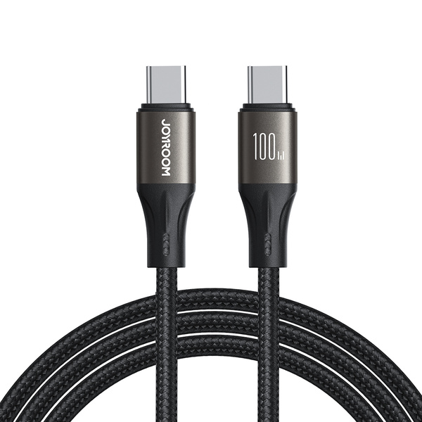 Кабель Joyroom S-A25 Light-Speed Series 100W Fast Charging Data Cable (Type-C to Type-C) 1.2m Black