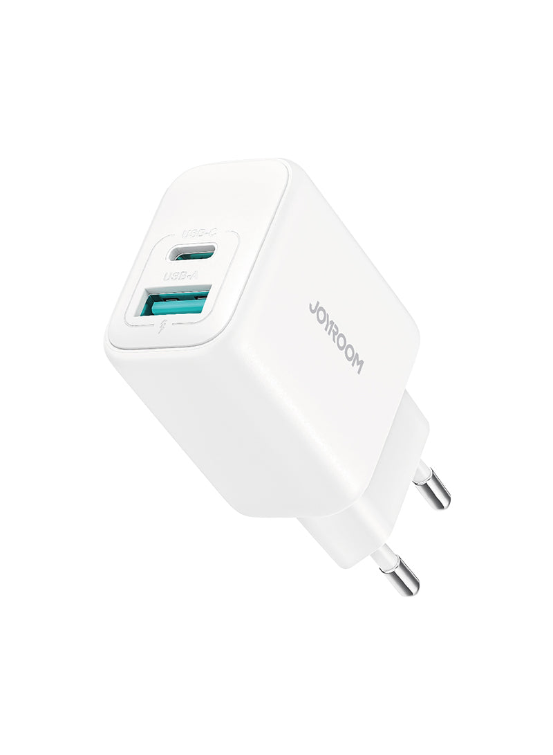 Мережевий зарядний  пристрій Joyroom TCF21 20W Dual-Port (A+C) Charger EU