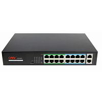 PoE комутатор  ONV H1016 PLS 16-Ports 160W