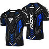Рашгард RDX на короткий рукав, схвалена IMMAF, Чорно синій S, фото 3