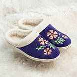 Жіночі бурки-тапочки Tellus 60-84SI сині, фото 2