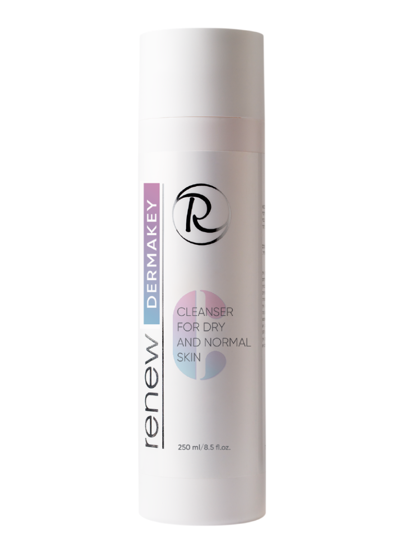CLEANSER FOR DRY AND NORMAL SKIN DERMAKEY RENEW Очищувальний гель для нормальної та сухої шкіри 250 мл