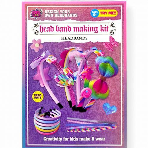 Набір для створення прикрас (6 обручів, кольорові стрічки, прикраси), фото 1