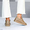Мега стильні бежеві туфлі автоледі натуральна шкіра колір на вибір, фото 9