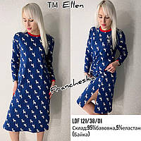 Ночная рубашка с длинным рукавом теплая ELLEN (LDF 121/38/01)