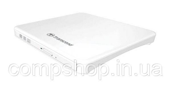 Оптичний привід зовнішній USB  DVD+/-RW  Transcend TS8XDVDS-W SlimLine  (білий) (код 78523), фото 1