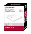 Оптичний привід зовнішній USB  DVD+/-RW  Transcend TS8XDVDS-W SlimLine  (білий) (код 78523), фото 2