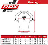 Рашгард RDX на короткий рукав, схвалена IMMAF, Чорно червона M, фото 5