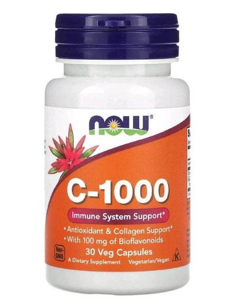 NOW Foods, C-1000'' 30 рослинних капсул, фото 1