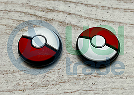 Силіконові накладки на стіки Poke Ball Red Nintendo Switch/OLED/Lite Joy-Con (пара - 2шт.)