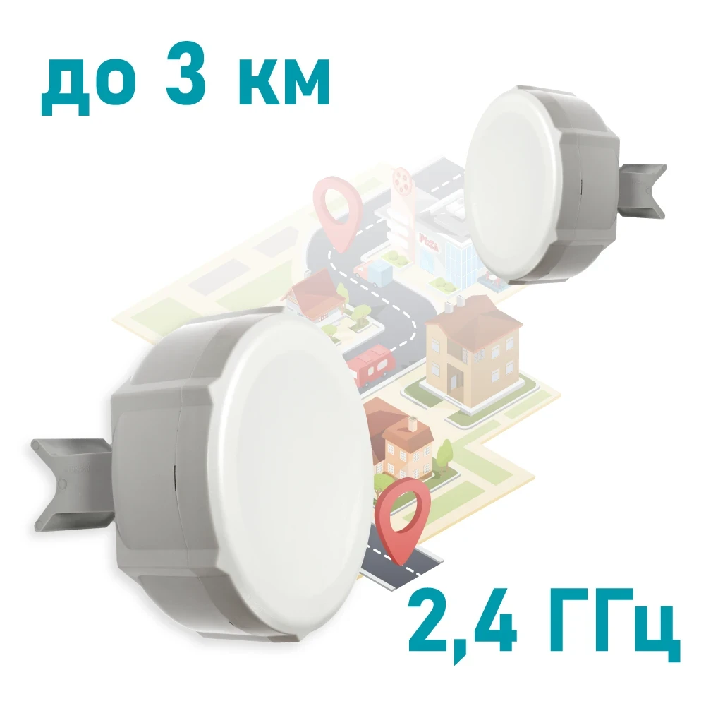 MikroTik SXT 2 (RBSXTG-2HnD) 2.4GHz Wi-Fi точка доступу з посиленою антеною, фото 1