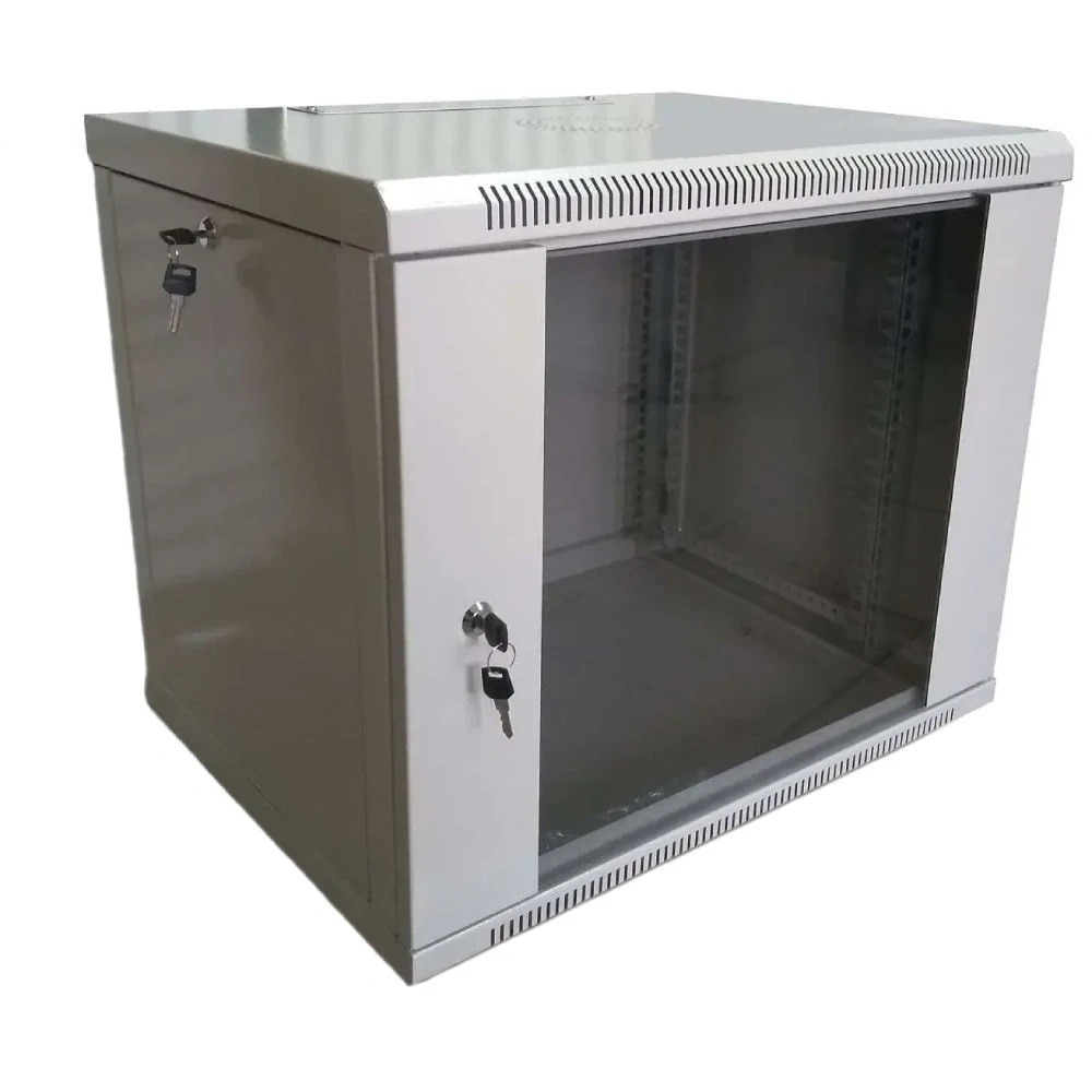 WMNC-9U-FLAT Hypernet Шафа коммутаційна настінна 9U 600x450 розбірна, фото 1