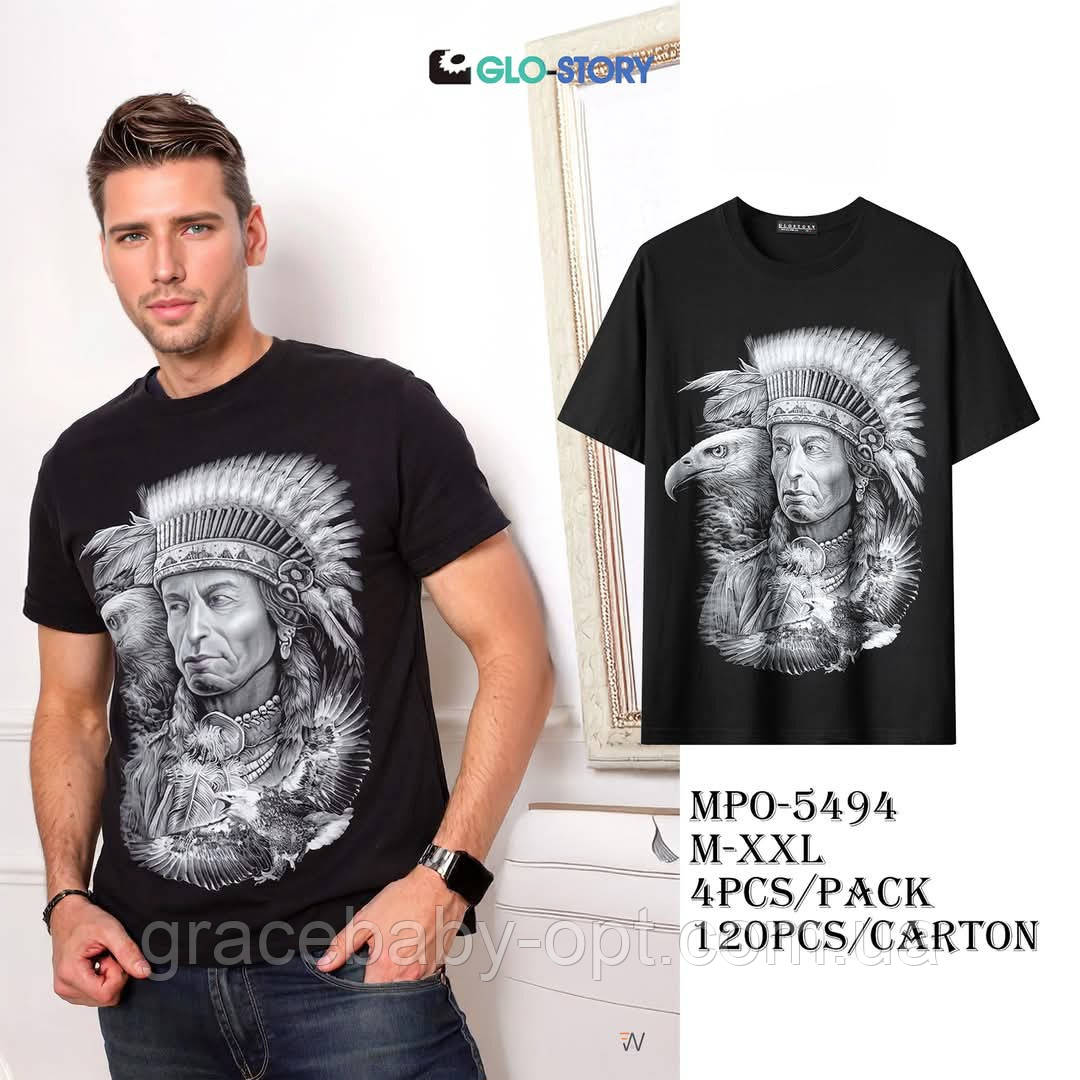 Футболка чоловіча оптом, Glo-story, M-2XL рр, № MPO-5494, фото 1