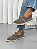 Лофери жіночі зимові ShoesBand Темно-бежеві натуральна замша 37 (24 см) (S94251з), фото 3