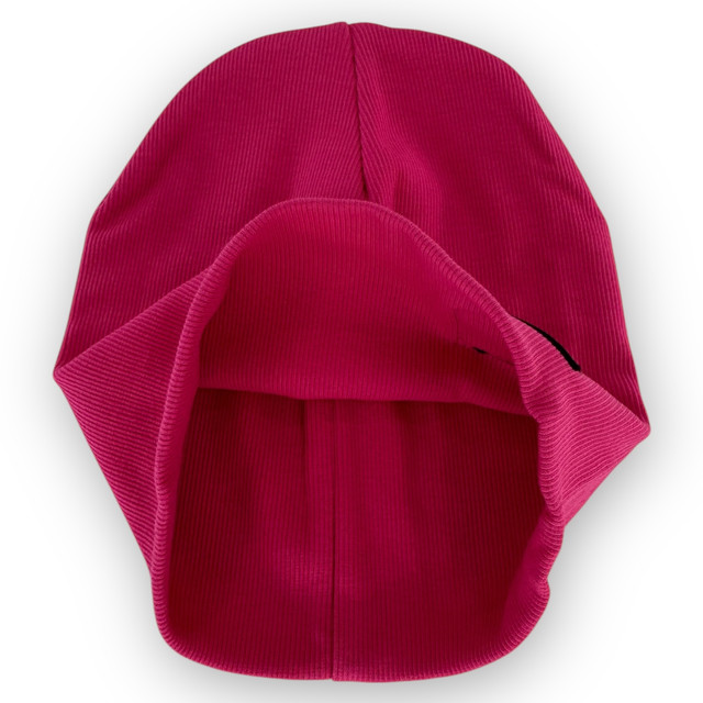 трикотажная шапка для девочки Двойная трикотажная шапка для девочки