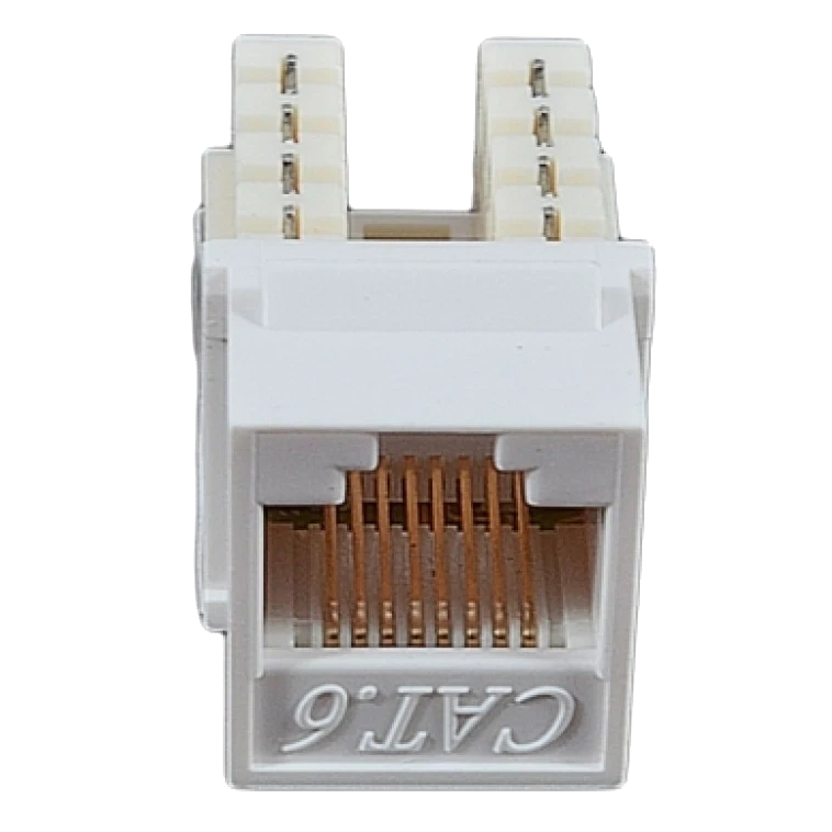 EPNew 6KTVM-U0WH Модуль KeyStone RJ45 UTP, кат. 6, 110, Slim, W - 16.6 мм, білий, фото 1