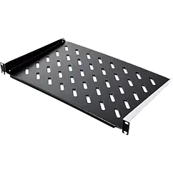 CMS 19" 1U 300мм Полиця консольна чорна